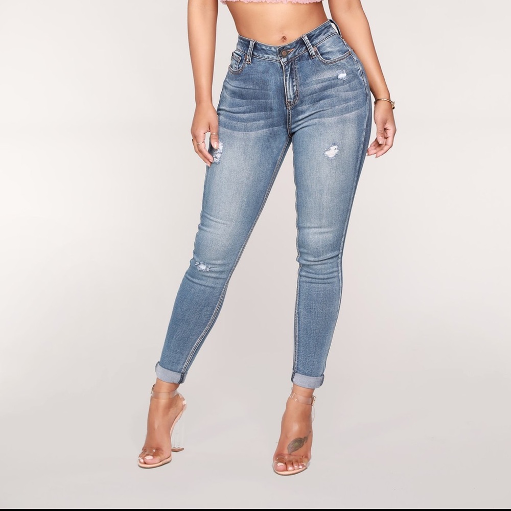 FashionNova Vintage Wash Jeans